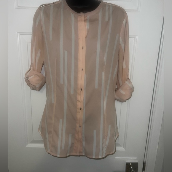 Calvin Klein Spring Button Up Blouse Size S - Picture 3 of 7
